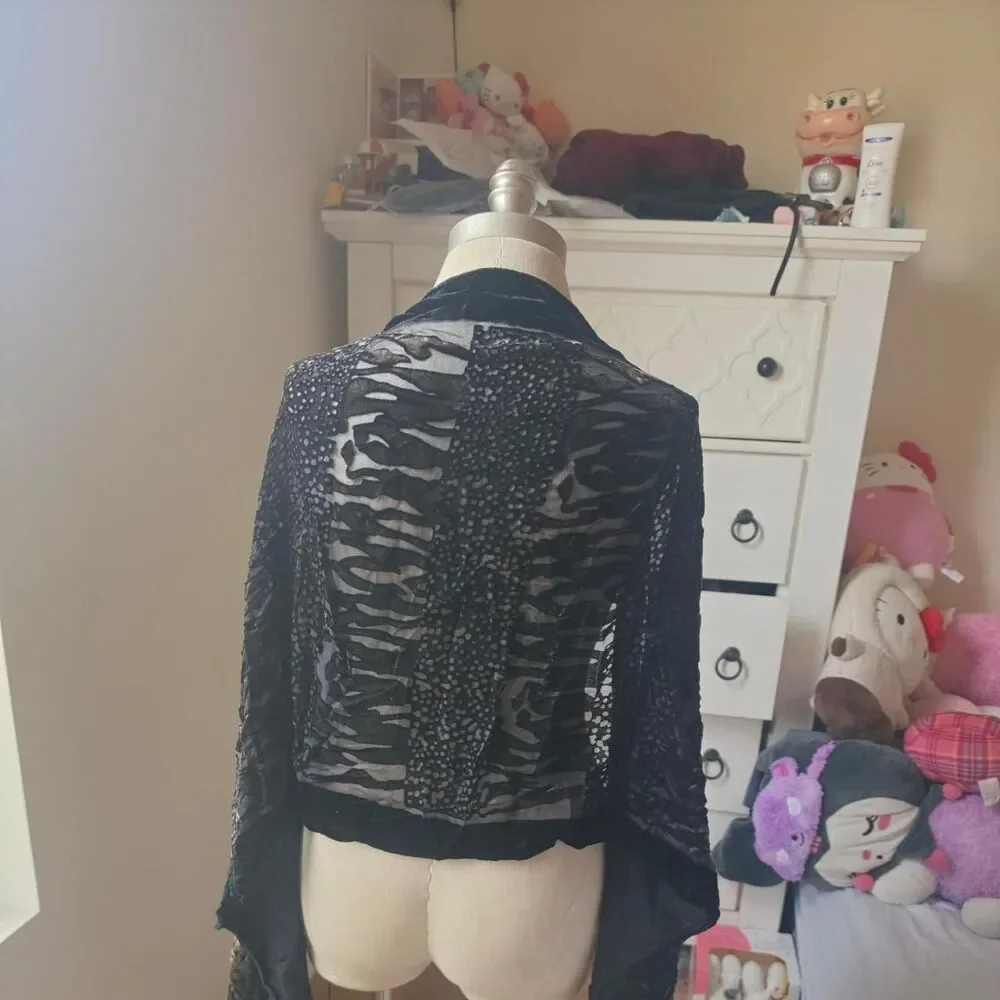 Unbranded Women's Black Scarf-wraps